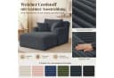 ANYSUN Loungesofa Modernes Chaiselongue-Sofa Cord Dunkelgrau Bild 4