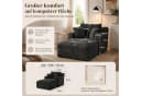 ANYSUN Loungesofa Modernes Chaiselongue-Sofa Cord Schwarz Bild 1