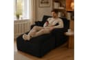 ANYSUN Loungesofa Modernes Chaiselongue-Sofa Cord Schwarz Bild 2