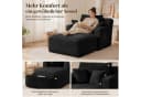 ANYSUN Loungesofa Modernes Chaiselongue-Sofa Cord Schwarz Bild 3