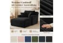 ANYSUN Loungesofa Modernes Chaiselongue-Sofa Cord Schwarz Bild 4