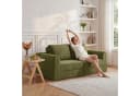 ANYSUN Klappbares Schlafsofa 2-Sitzer Flanell Grün mit Schlaffunktion Bild 1