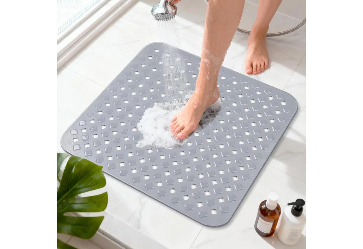 ibettertec Antirutschmatte Grau Rutschfest Schimmelresistent - Bild 2