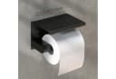 Forrlite Toilettenpapierhalter mit Ablage Edelstahl Dunkelgrau Bild 2