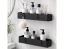 ibettertec Duschregal 2er Set Schwarz Selbstklebend Rostfrei Bild 2