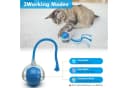 Forrlite Katzenspielzeug mit LED-Licht und 360° Selbstdrehender Ball Blau Bild 1
