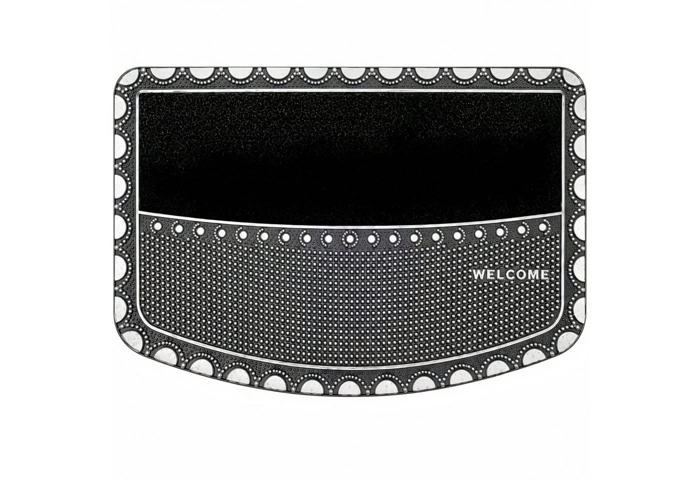ibettertec Fußmatte 45x70 cm Schwarz Dekorativ Rutschhemmend - Bild 2