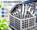 Fyrove Besteck-Set 30-teilig Edelstahl Modern Silber für 6 Personen Bild 3