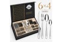 Forrlite Besteck-Set 24-teilig Edelstahl Silber für 6 Personen Bild 2