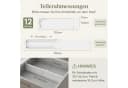 Lifewit Schubladentrenner verstellbar 35-55 cm Weiß ABS-Kunststoff Bild 1