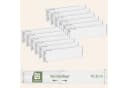 Lifewit Schubladentrenner verstellbar 35-55 cm Weiß ABS-Kunststoff Bild 2