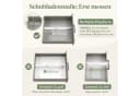 Lifewit Schubladentrenner verstellbar 35-55 cm Weiß ABS-Kunststoff Bild 3