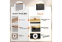 Lifewit Papiertuchbox Toilettenpapier Aufbewahrungskorb Bambus Badezimmer Organizer Schwarz Bild 5