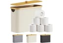 Lifewit Papiertuchbox Bambus Badezimmer Organizer Weiß Bild 2