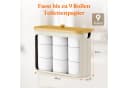 Lifewit Papiertuchbox Bambus Badezimmer Organizer Weiß Bild 3