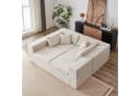 ANYSUN Modulares Ecksofa L-förmig Cord Beige Bild 2
