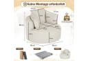 ANYSUN Relaxsessel Cord Beige Moderner Bodensessel Bild 3