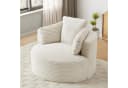 ANYSUN Relaxsessel Cord Beige Moderner Bodensessel Bild 4