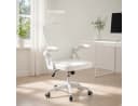 ANYSUN Bürostuhl ergonomisch Schwarz/Gold Carbonstahl Bild 2