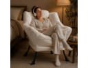 ANYSUN Loungesessel Relaxsessel Samt Grau Ergonomisch Bild 1