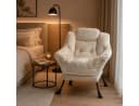 ANYSUN Loungesessel Relaxsessel Samt Grau Ergonomisch Bild 2