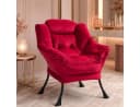 ANYSUN Loungesessel Relaxsessel Samt Grau Ergonomisch Bild 2