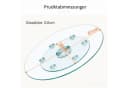 ANYSUN Drehbare Glastischplatte Rund Transparent Silber Bild 1