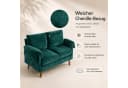 ANYSUN 2-Sitzer Sofa Chenille Grün Modern Bild 3