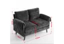 ANYSUN 2-Sitzer Sofa Chenille Grün Modern Bild 5