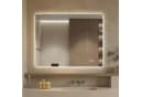 ANYSUN LED Wandspiegel Silber 70x90 cm mit Anti-Beschlag & Touch-Steuerung Bild 2