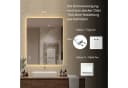 ANYSUN LED Wandspiegel Silber 70x90 cm mit Anti-Beschlag & Touch-Steuerung Bild 4