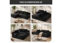 ANYSUN Ecksofa Schwarz Cord mit Liegefläche Bild 3