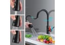 Forrlite Waschtischarmatur Schwarz Edelstahl 304 Ausziehbar Bild 2