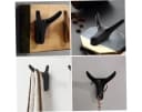 Forrlite Kleiderhaken Wandhaken 5er-Pack Schwarz Bild 4
