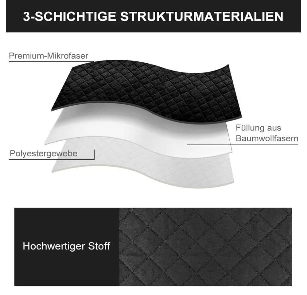 ANYSUN Sesselschoner Liegesofa Sesselbezug, Wasserdicht, Anti-Schmutz, Waschbar, Schwarz - Bild 5