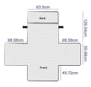 Fanttik Sesselschoner Sesselbezug Wasserdicht Anti-Schmutz Grau/Schwarz Bild 1