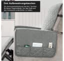 Fanttik Sesselschoner Sesselbezug Wasserdicht Anti-Schmutz Grau/Schwarz Bild 3