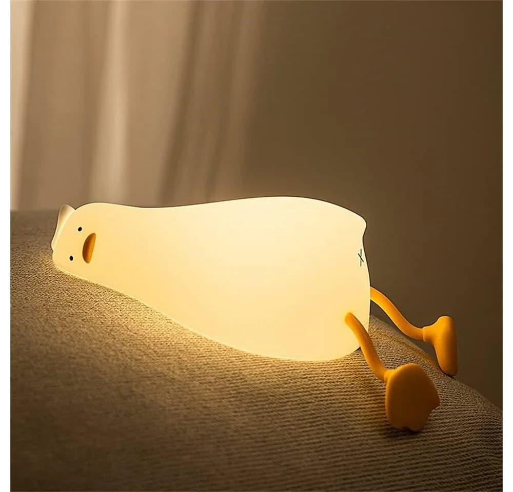 Fanttik LED Nachtlicht Silikon Entenform Warmweiß - Bild 2