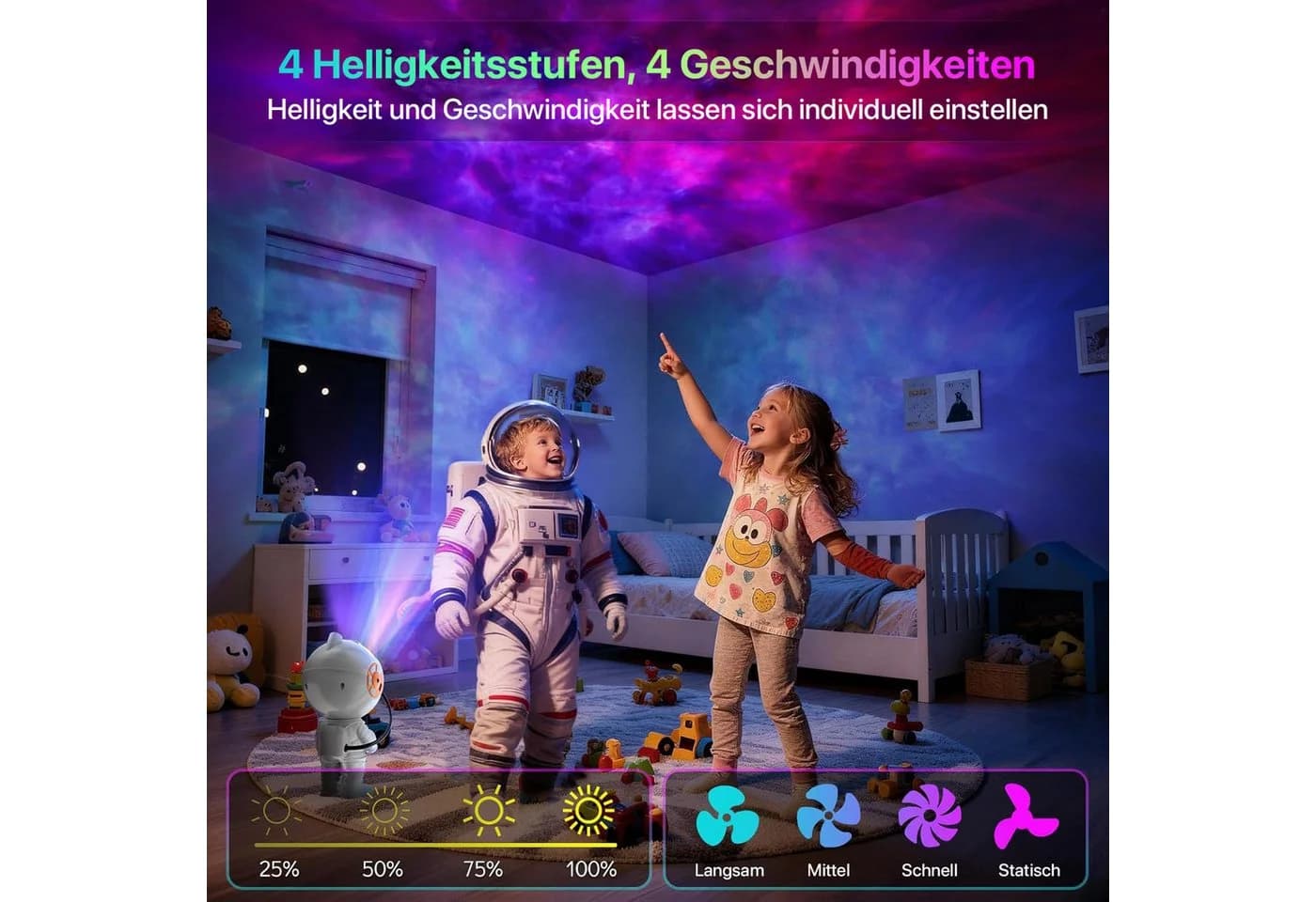 ANYSUN LED-Sternenhimmel Galaxie Sternenhimmel Astronaut Projektor - Bild 3