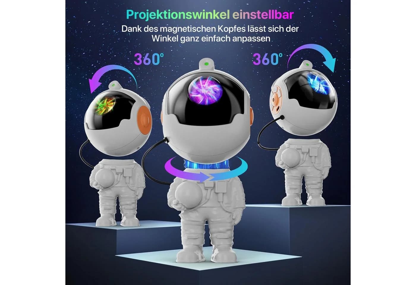 ANYSUN LED-Sternenhimmel Galaxie Sternenhimmel Astronaut Projektor - Bild 5
