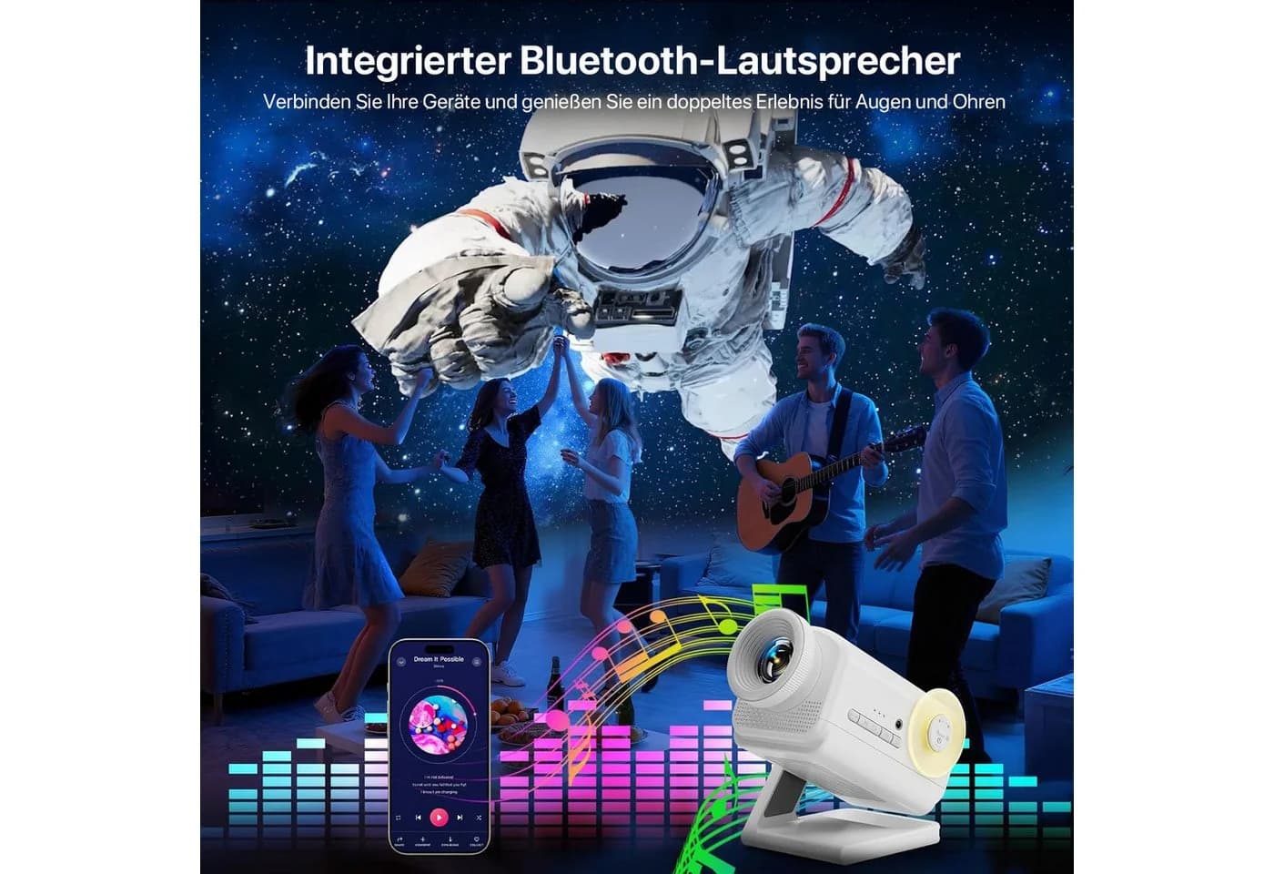 ANYSUN LED-Sternenhimmel Projektor HD 3D Galaxy Projector Nachtlicht Kinder - Bild 3