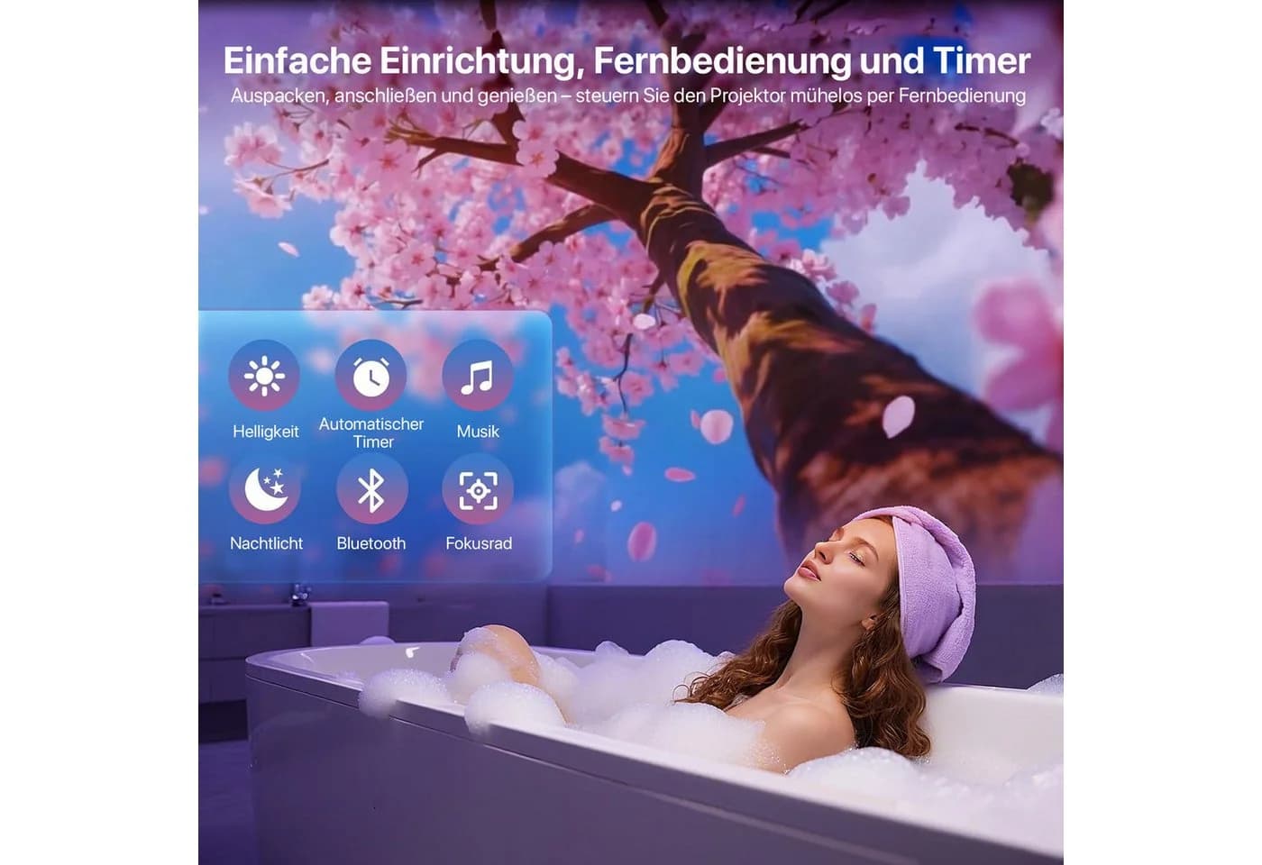 ANYSUN LED-Sternenhimmel Projektor HD 3D Galaxy Projector Nachtlicht Kinder - Bild 5