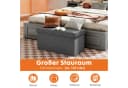 ANYSUN Sitzbank mit Stauraum Hellgrau Leinenoptik Bild 5