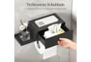 Lifewit Toilettenpapierhalter Schwarz mit Feuchttücherbox Bild 4