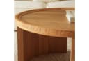 Cagnolier Couchtisch Rund 2er Set Holz Modern Beige Bild 5