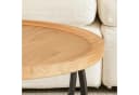 Cagnolier Runder Couchtisch Ø80 cm Holz Modern Beige Bild 5