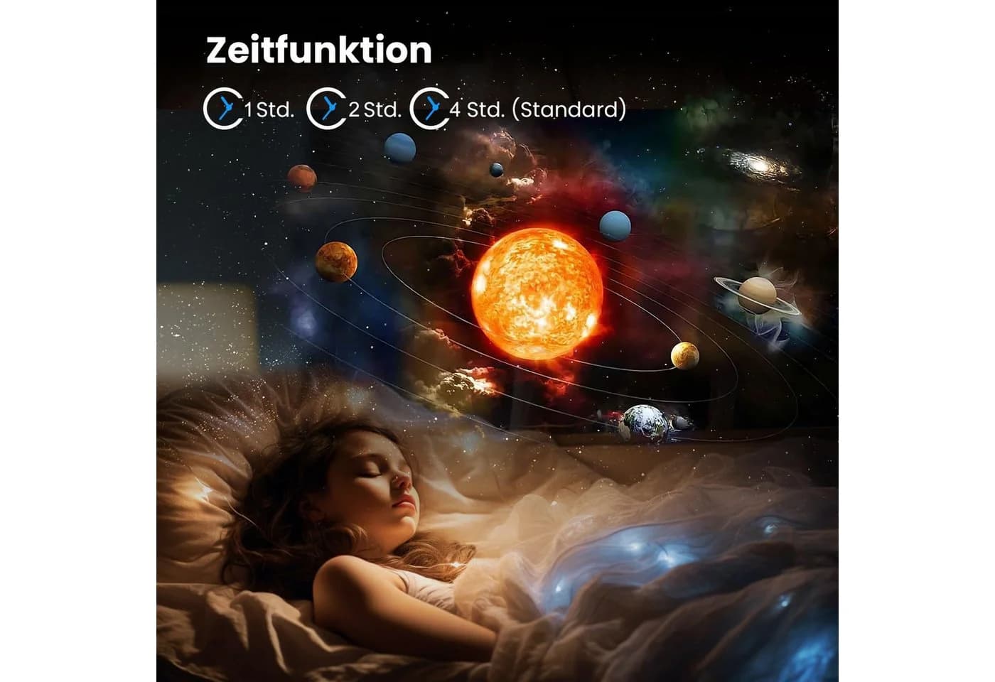 Fanttik LED-Sternenhimmel 13-in-1 Planetarium Galaxie Projektor Schwarz/Weiß - Bild 3
