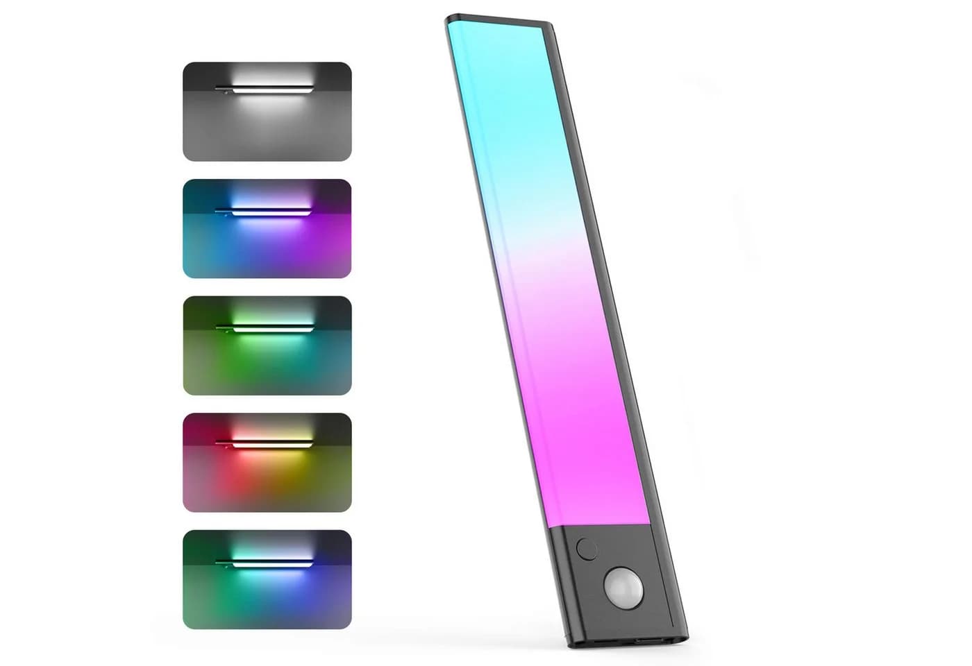 Fanttik LED Lichtleiste ohne Kabel, RGB Küchenschrank mit Bewegungsmelder und Lichtsensor, 40 cm - Bild 2