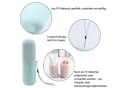 MOPUEA Zahnbürstenhalter 3er Set PP Kunststoff Grün Grau Rosa Bild 3
