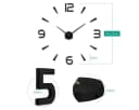 MOPUEA DIY Wanduhr 80-120cm 3D Acryl Spiegel Lautlos Bild 3